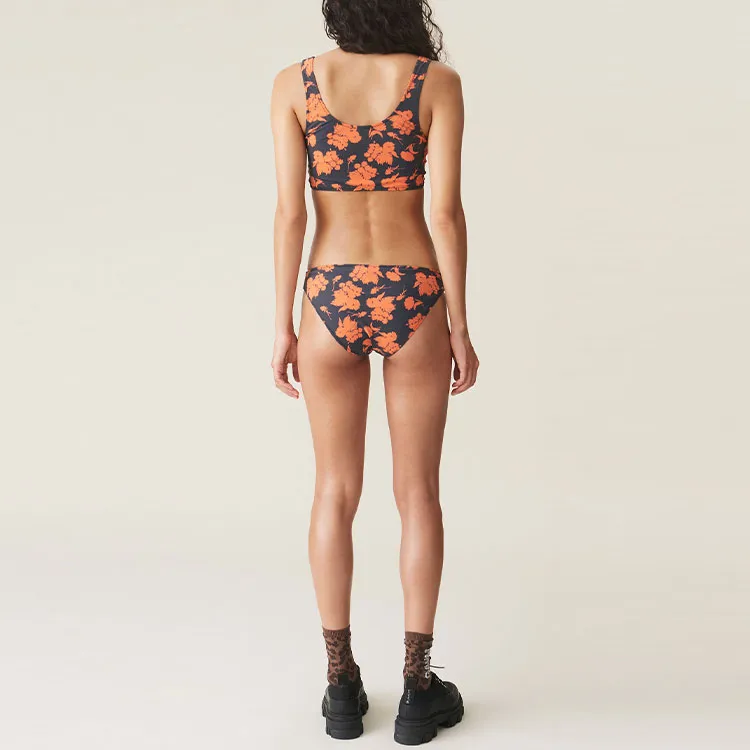 GANNI Swimming Shorts Women's Orange-2