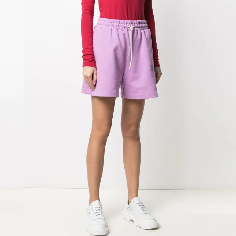 MSGM Logo Print Drawstring Track Shorts-2
