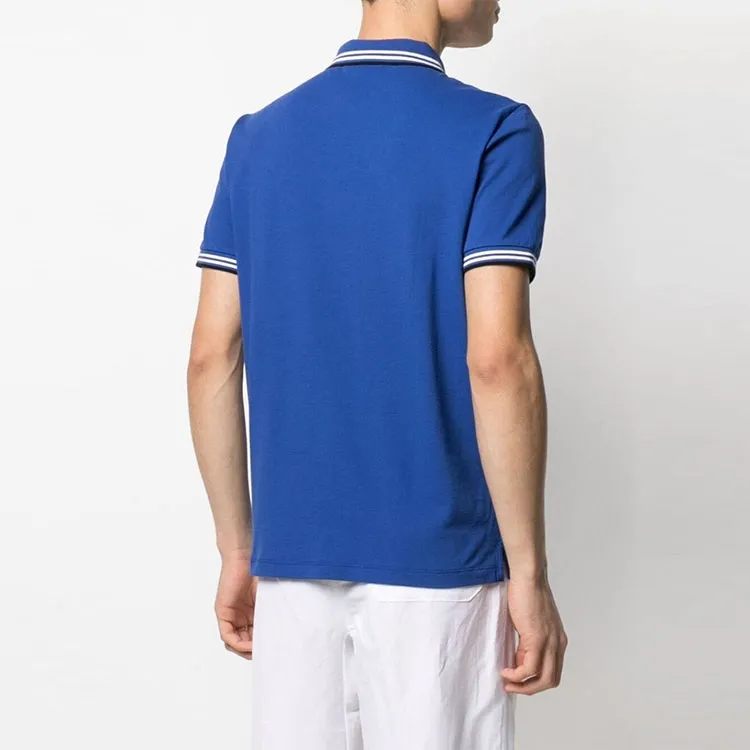 EMPORIO ARMANI Polo Shirts Men Royal Blue-3