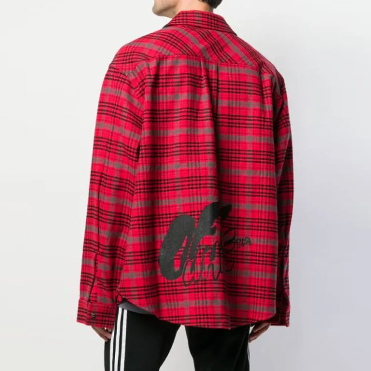OFF WHITE Flannel Shirt-4