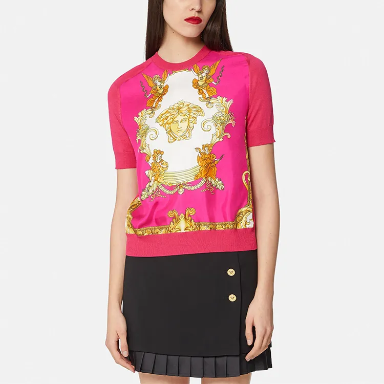 VERSACE Sweater Women's Rose Red-1
