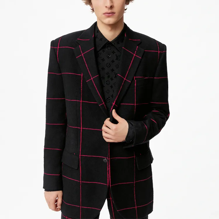 LOUIS VUITTON Window Pane Jacket-3