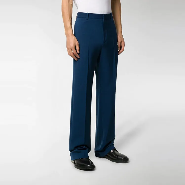 Balenciaga Casual Pants Men Dark Blue-4
