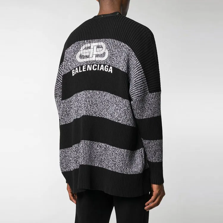 Balenciaga Knitwear Unisex Black Gray-3