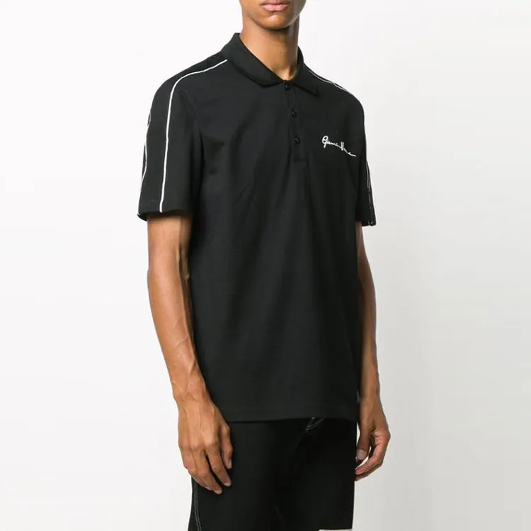 VERSACE Polo Shirts Men Black-3