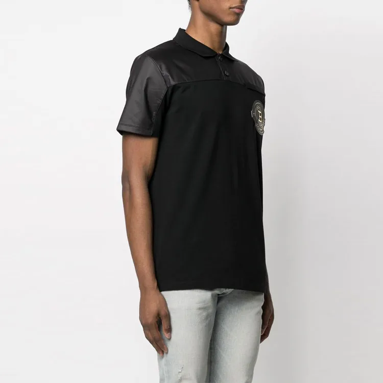 BALMAIN Polo Shirts Men Black-3