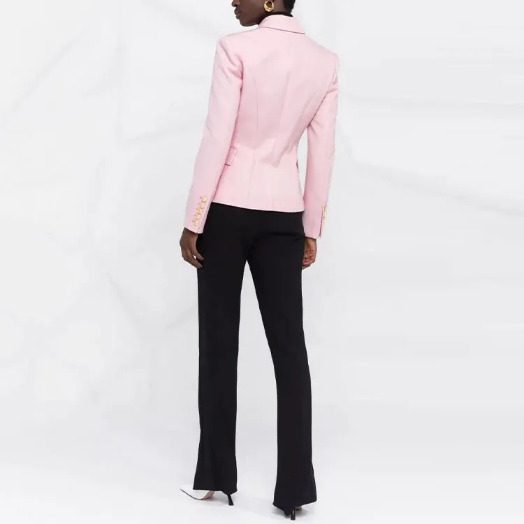 BALMAIN Business Suit Coat Women's Pink-2