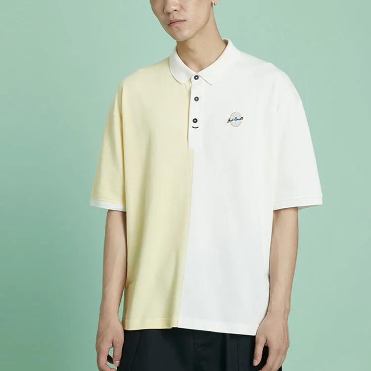 Converse Polo Shirts Men Beige Yellow-3