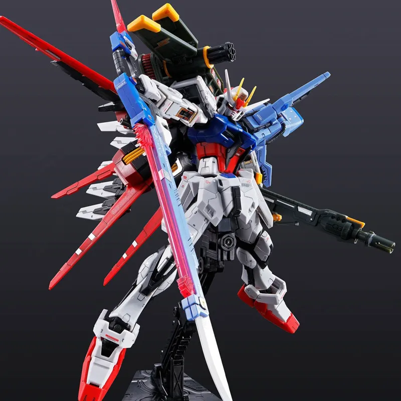 BANDAI RG 1/144 Mobile Suit Gundam SEED E YM1 Perfect Strike Gundam With Base Model Kits 13cm-1