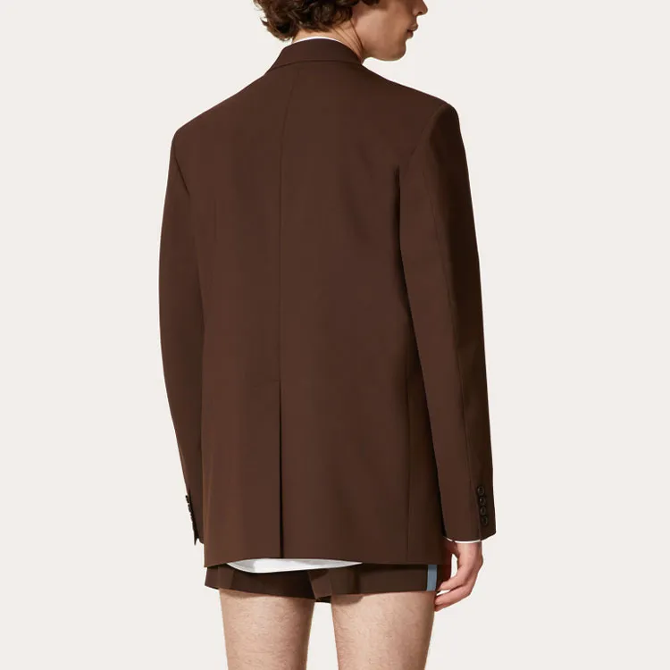 Valentino Jackets Men Brown-4
