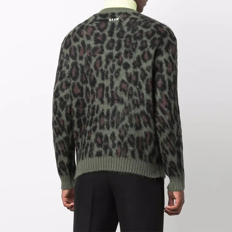 MSGM Sweaters Men Green-1
