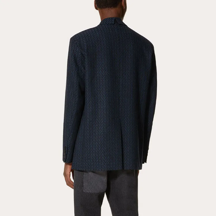 Valentino Optical Motif Detailed Jacket-2