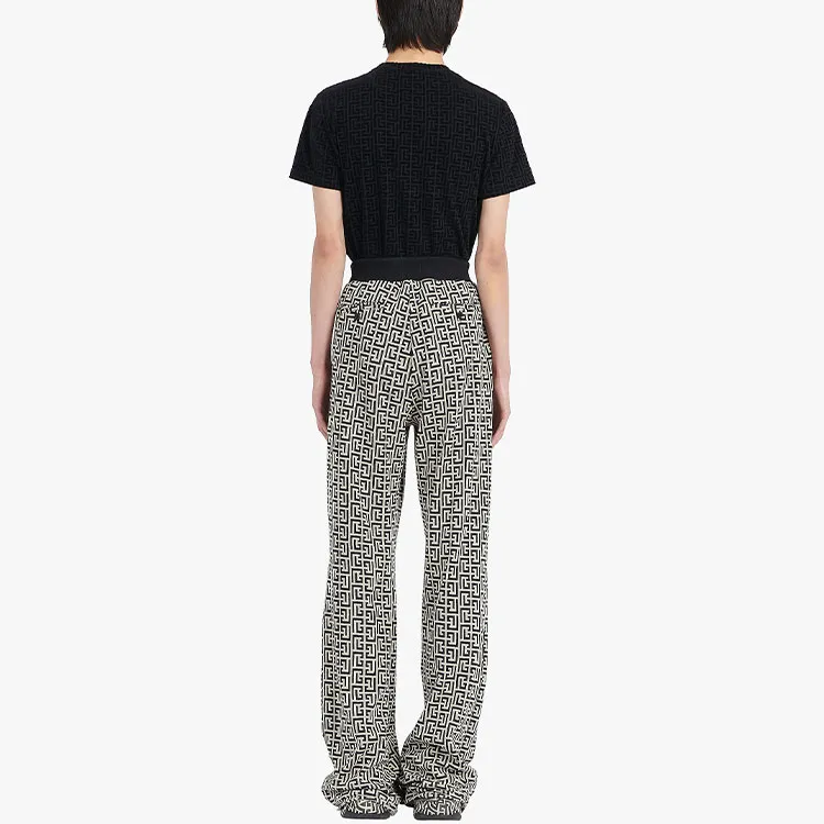 BALMAIN Monogram motif Trousers-1