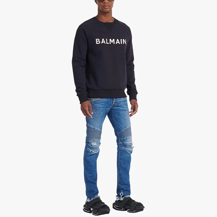 BALMAIN Sweatshirts Men Marine Blue-4