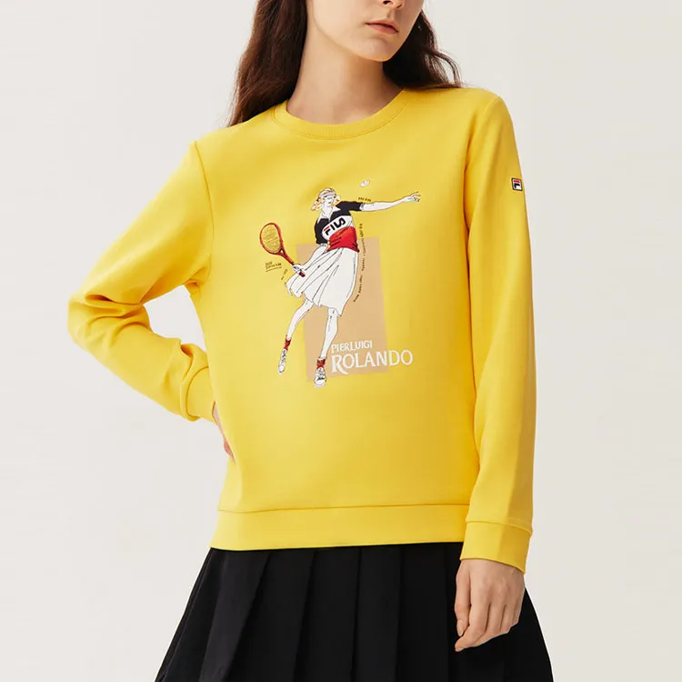 FILA Sweatshirts Women's Lily Blue Yellow-2