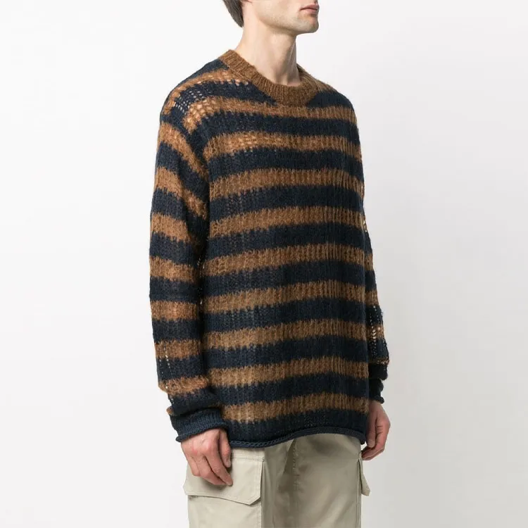 KENZO Sweaters Men Black Yellow Stripes-2