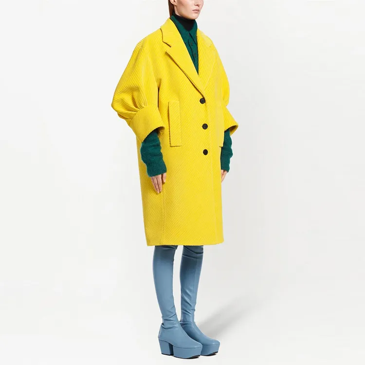 PRADA Velvet Jackets Women's Yellow-3