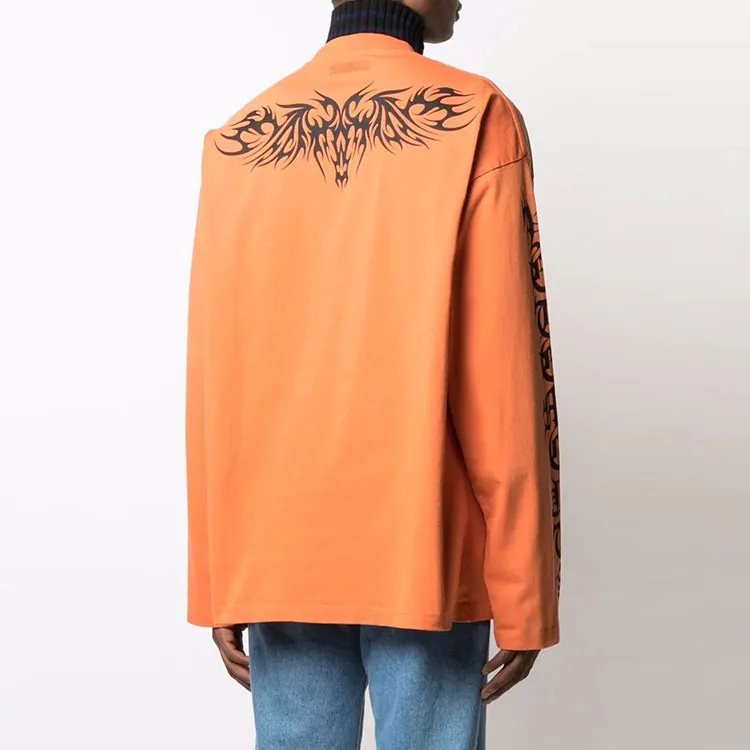 Vetements T-Shirts Men Orange-3