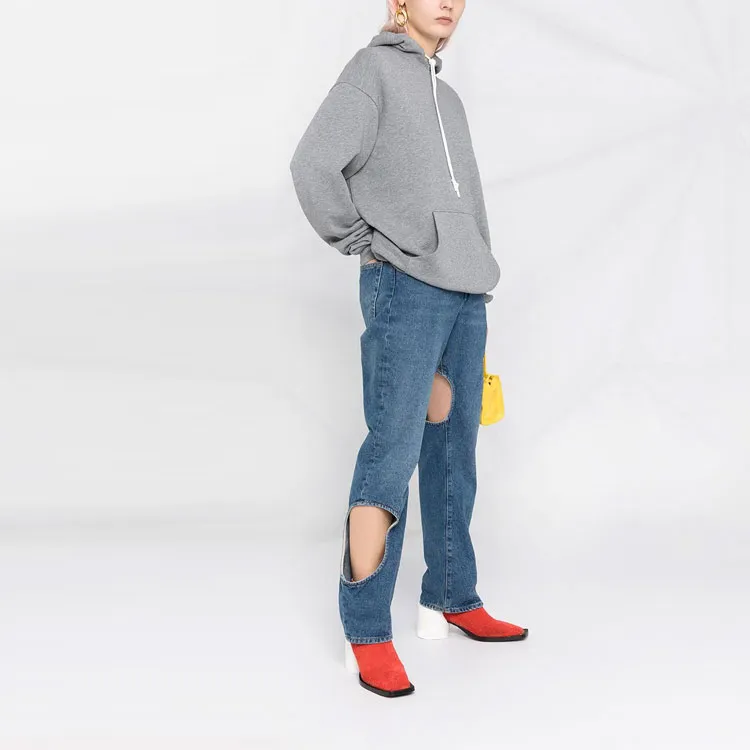 Moncler Maglia Con Cappuccio Hoodie Sweatshirt 'Grey'-3