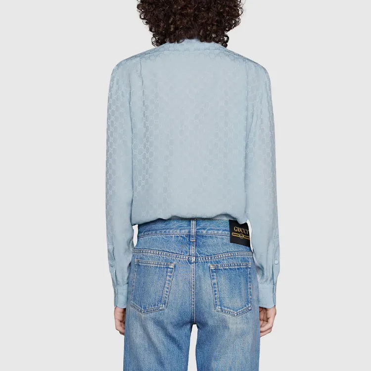 GUCCI Shirts Women's Light Blue-2