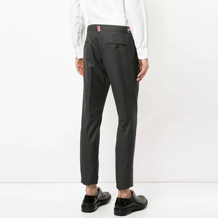 THOM BROWNE Low Rise Skinny Side Tab Trouser In Super 120's Twill-3