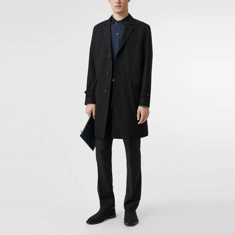Burberry Coats Men Black-2