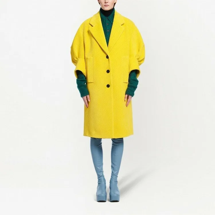 PRADA FW21 Coats Women's Yellow-2