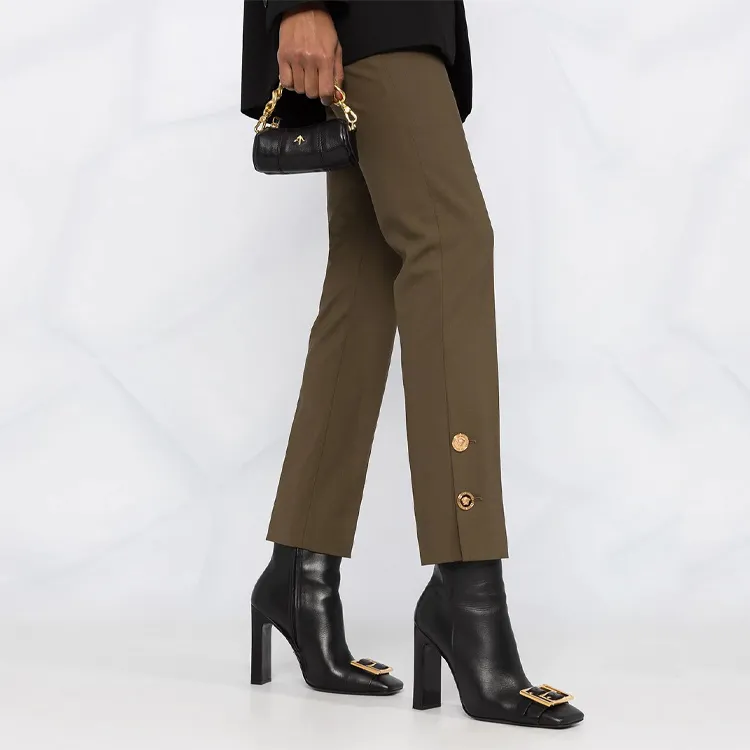 VERSACE Casual Pants Women's Army Green-4