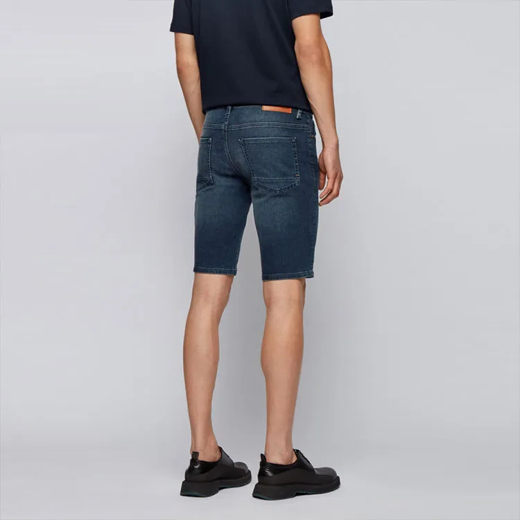 HUGO BOSS Denim Shorts Men Blue-5