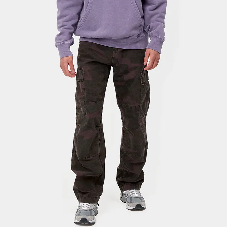 Carhartt WIP FW21 Regular Cargo Pant Cargo Pants Men's Camouflage Brown-4