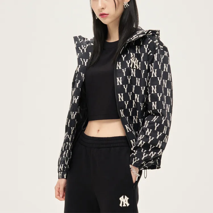 MLB Old Flower Jackets Unisex Black-2