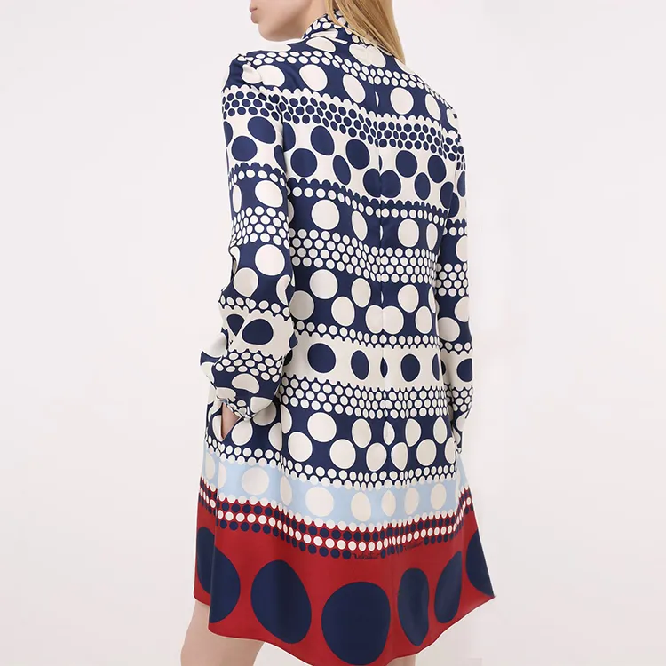 Valentino Long-Sleeved Dresses Women's Blue-2
