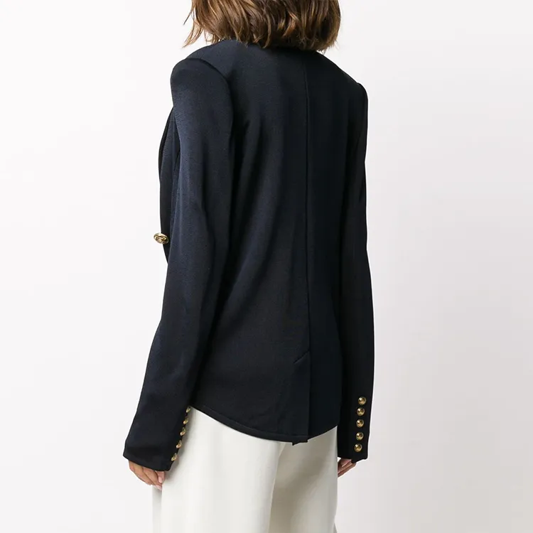 BALMAIN Double Breasted Padded Shoulder Blazer-2
