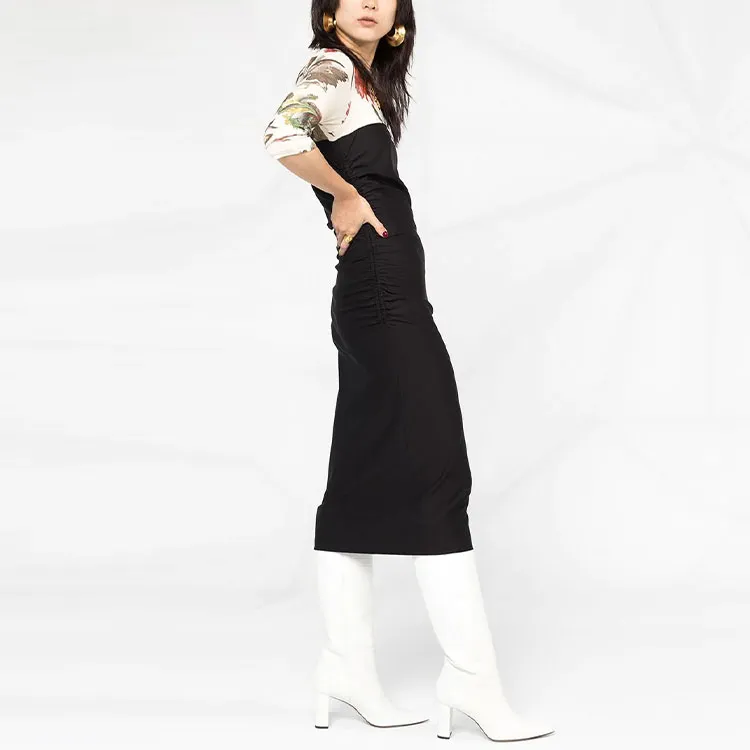 OFF-WHITE Ss20 Long-Sleeved Dresses Women's Black-2