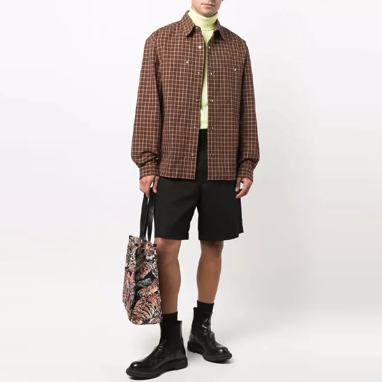 KENZO Shirts Men Brown-1