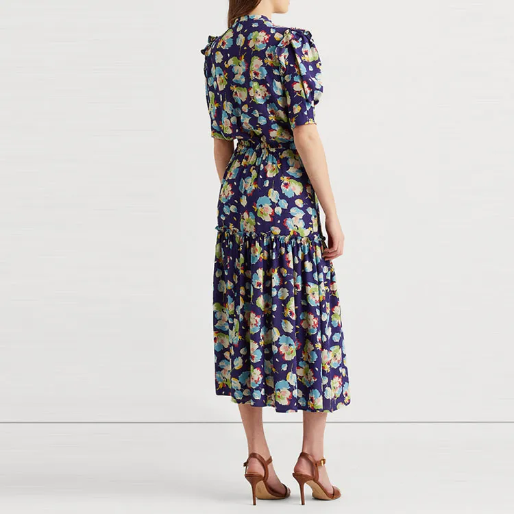 Polo Ralph Lauren Short Sleeved Dresses Women's Blue-2