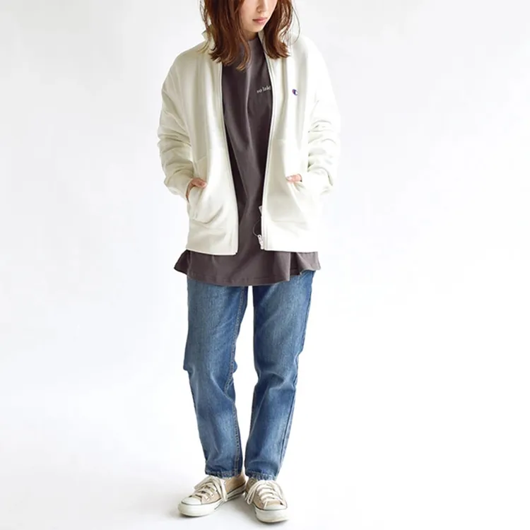 Champion FW21 Jacket Japan Version Unisex White-1