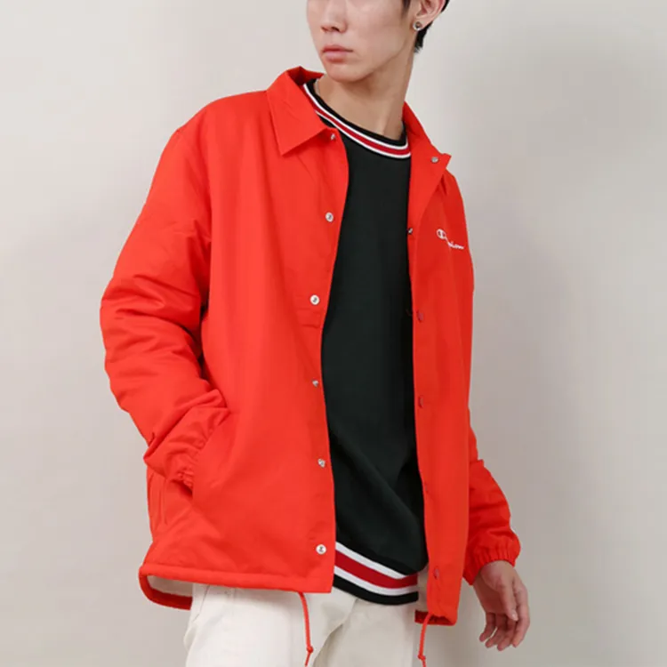 Champion FW21 Velvet-feel Coat Japan Version Unisex Orange Red-2