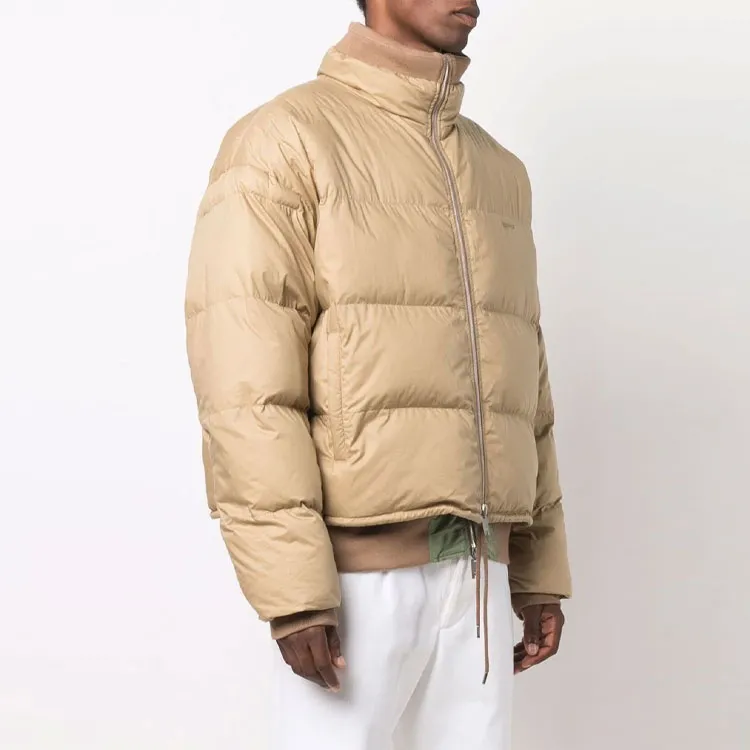AMBUSH SS21 Stand Collar Loose Fit Puffer Jacket Men's Earth Yellow-3