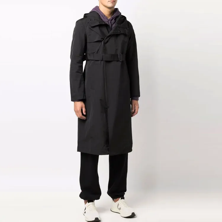 Y 3 Trench Coats Men Black-2