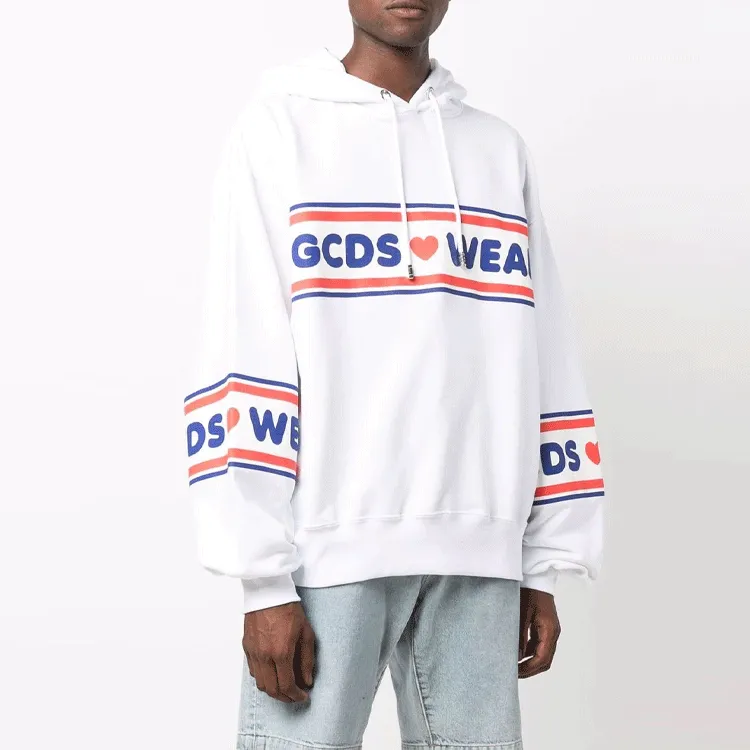 GCDS Logo Tape Printed Hoodie-2