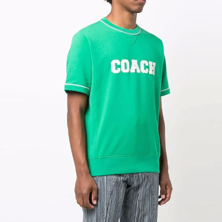 COACH T-Shirts Men Green-2