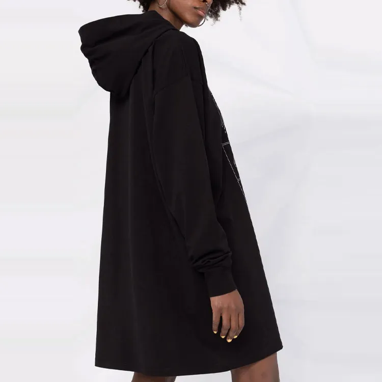 MM6 Maison Margiela Long Sleeved Dresses Women's Black-4