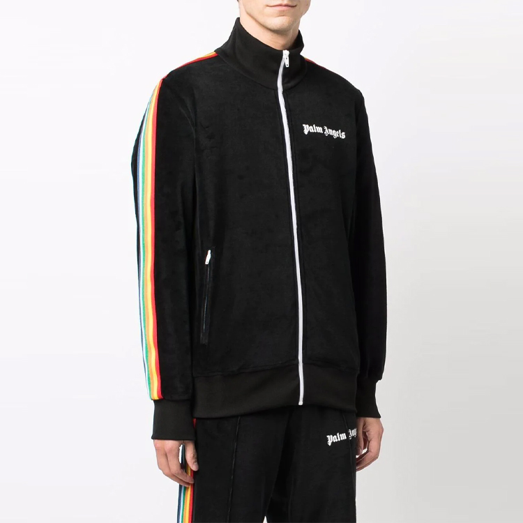 PALM ANGELS ハリ ロライス ワイトレック シンス 【関税込】 PALM ANGELS Pa Rainbow Chenille Track Jacket XL - POIZON