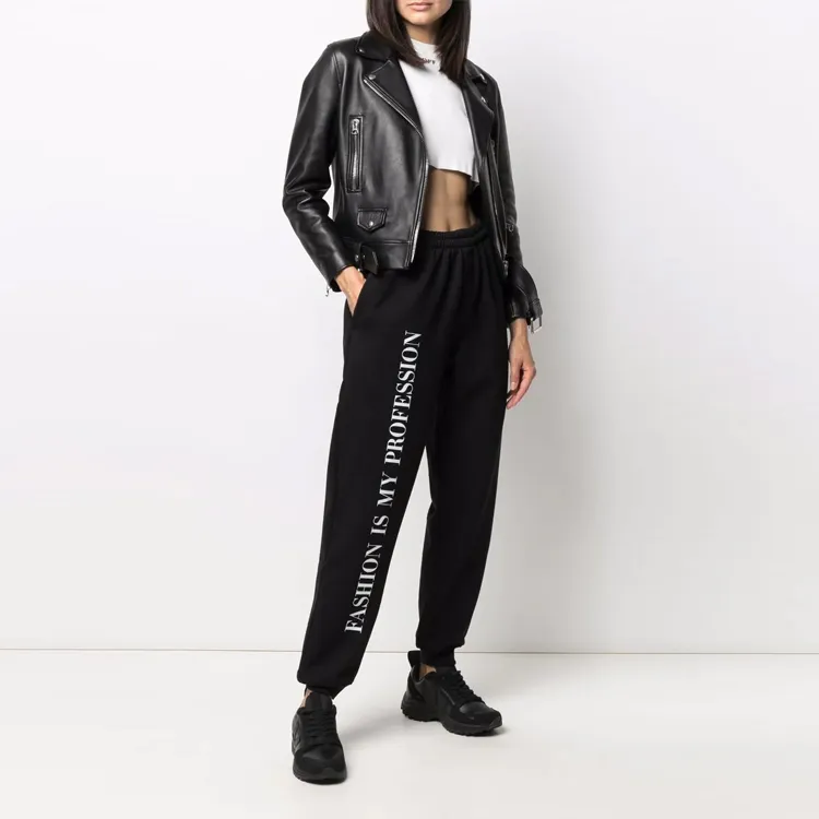 Vetements Knitted Sports Pants Men's Black-2