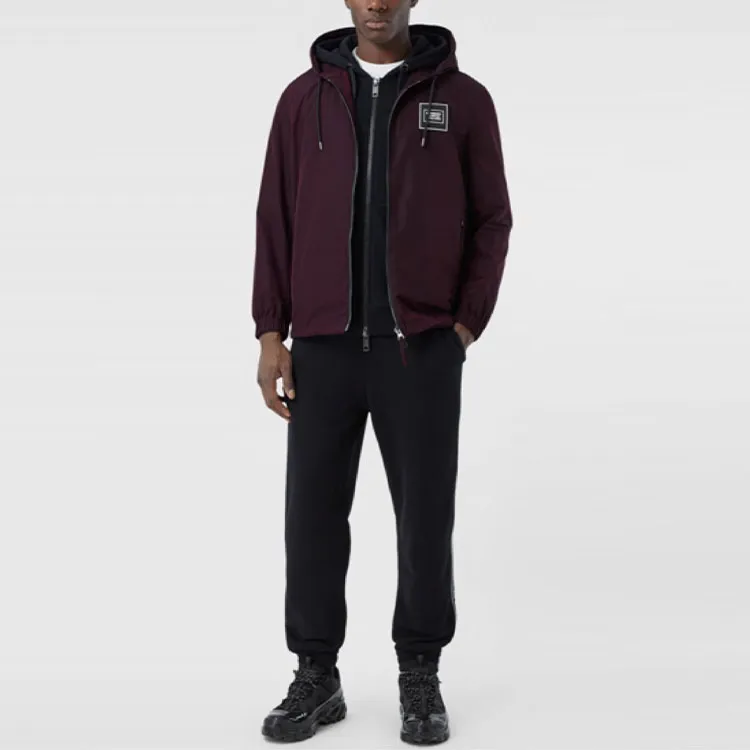Burberry Jackets Coats Men's Spliced Wood Berry-3
