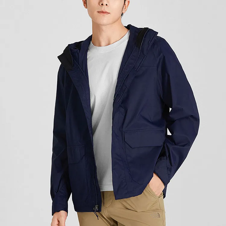 THE NORTH FACE City Outdoor Collection Water Resistant Windproof Wear Resistant Windbreaker Jacket Men's Blue-2
