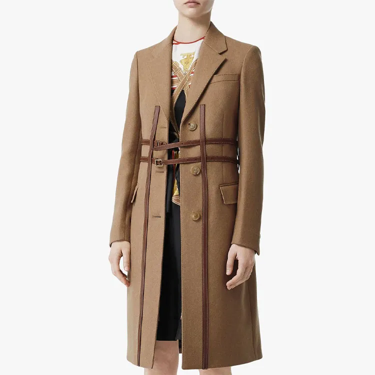 Burberry Coats Women's Brown-2