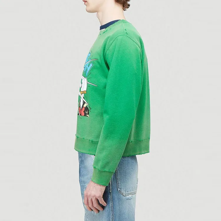 GUCCI X Disney Donald Duck Sweatshirt Green/Multi-4