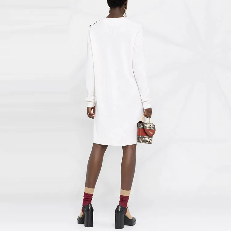 FENDI Long-Sleeved Dresses Women's White-2